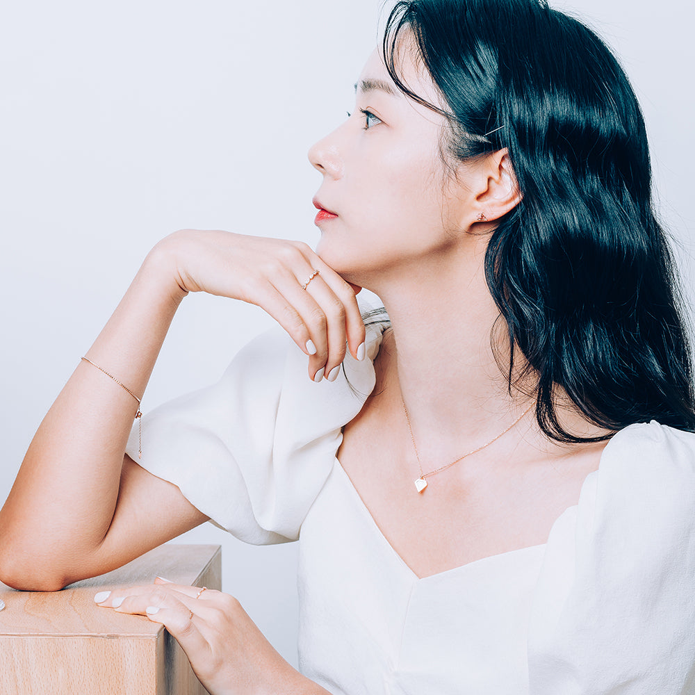 14k 18k fashion daily necklace Q handmade K jewelley