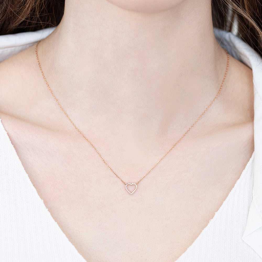 pink stone opal gold necklace 14k 18k lovely anniversary gift