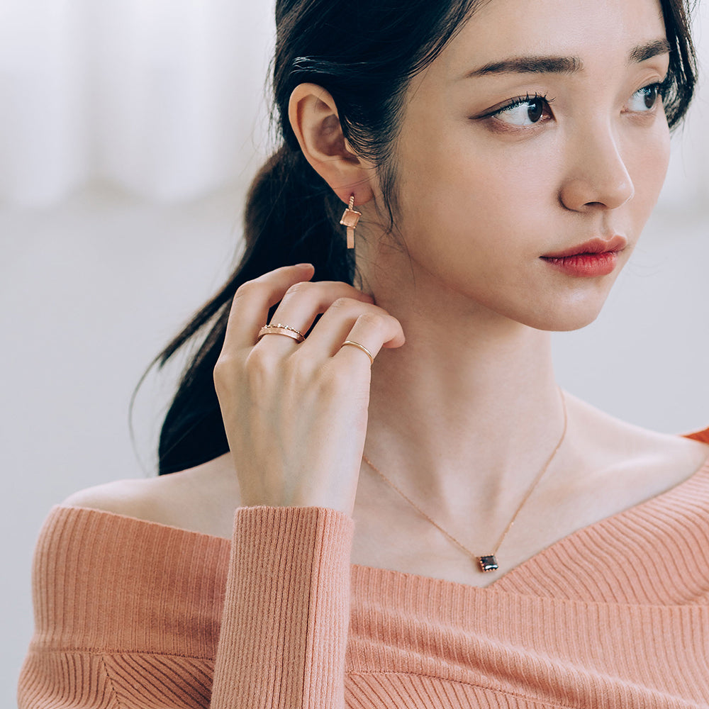 Rhodolite garnet necklace 14K 18K K-GOLD anniversary jewellery