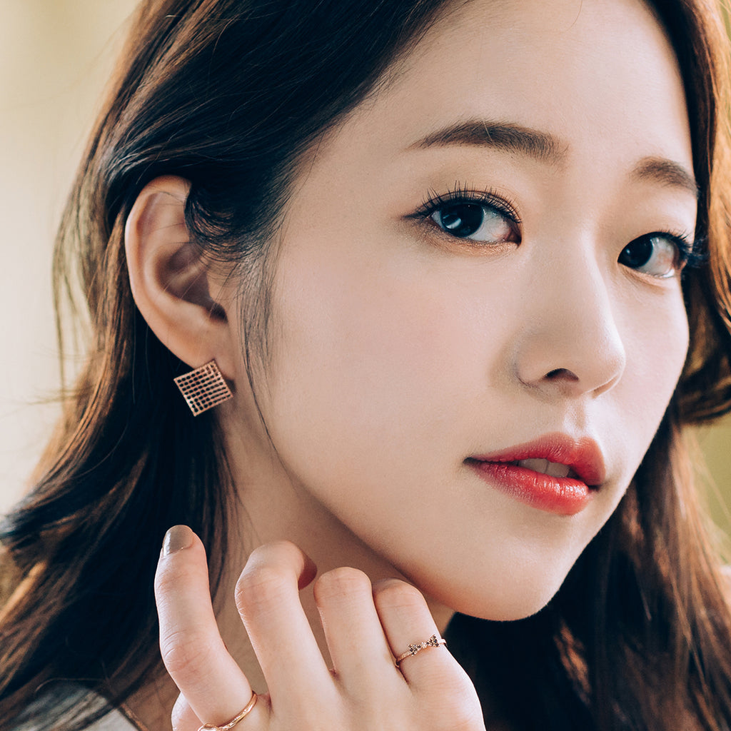 14k gold earring women gift anniversary handmade earring 18k yellow white rose gold