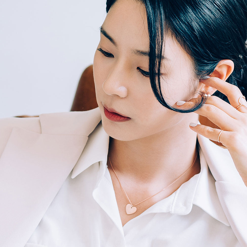 14k 18k simple daily gold necklace design handmade K jewerly jewerlly