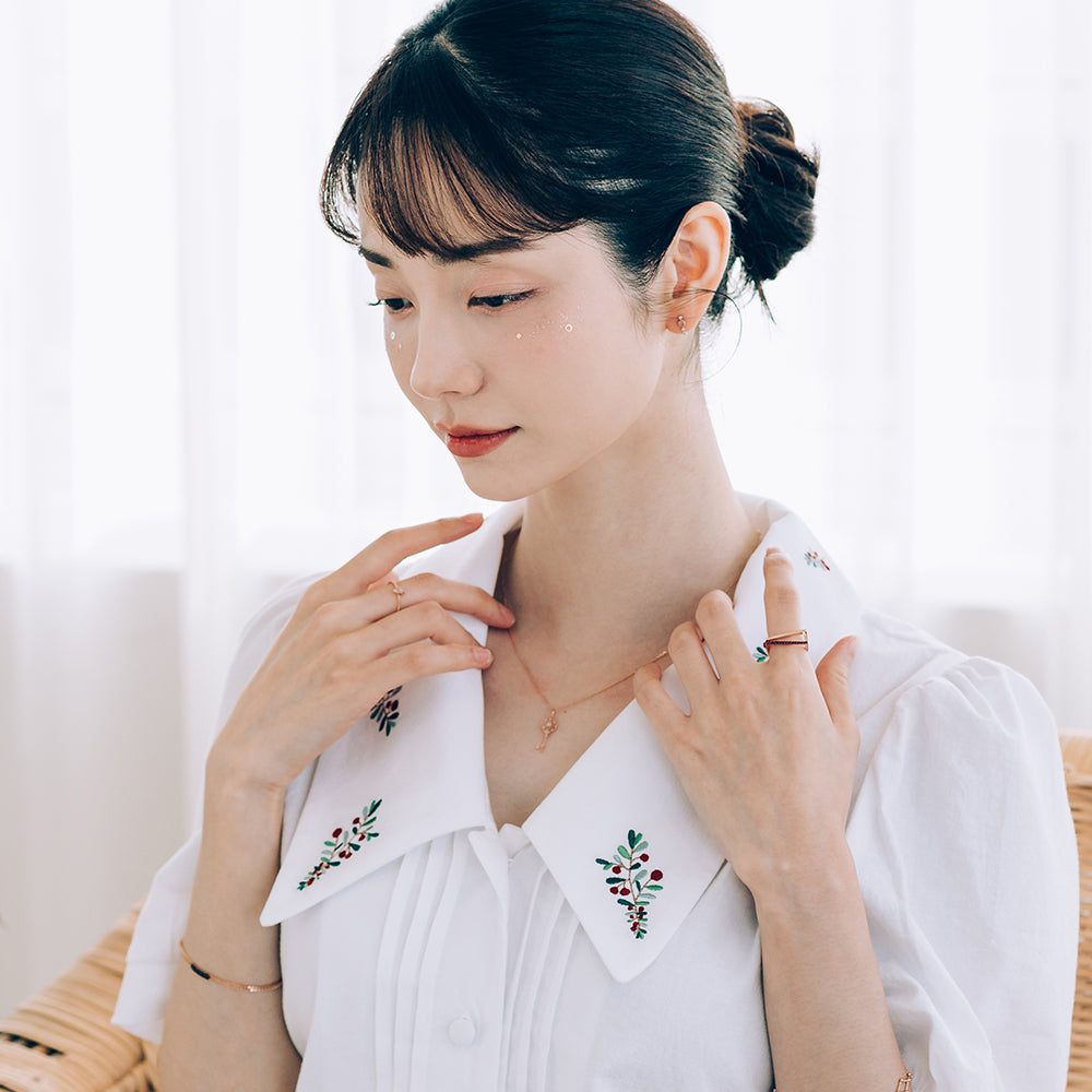 grey diamond A+++ gold key necklace 14K 18K daily jewerly