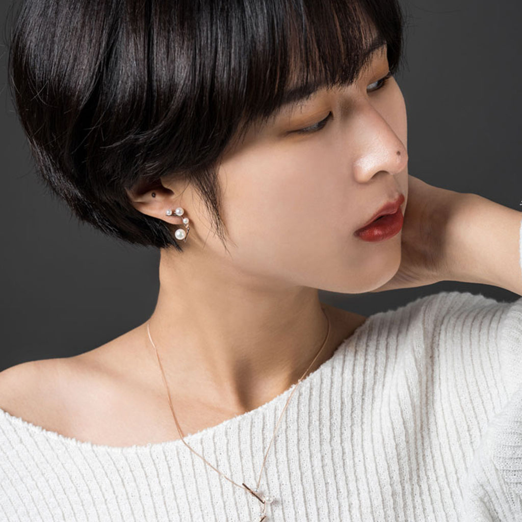 14k 18K Seawater Culture Pearl gold earring K jewellery gift