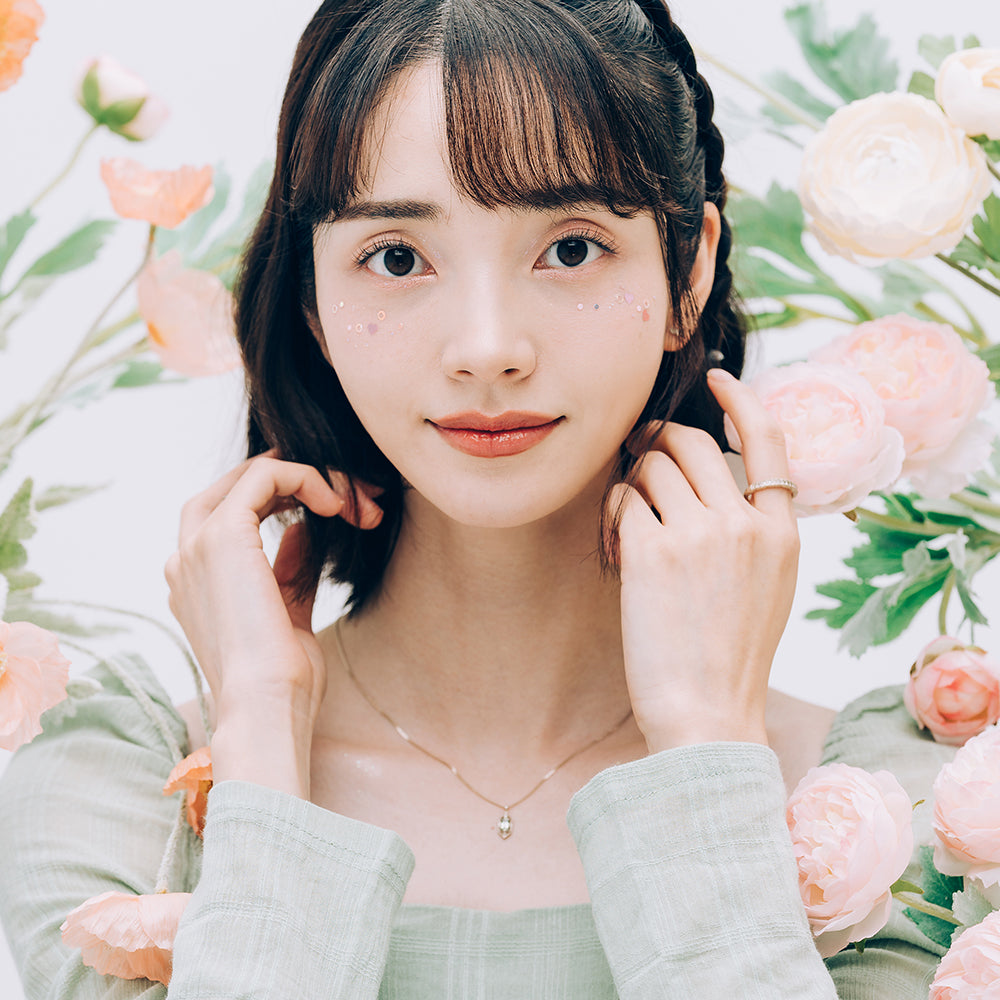 14k 18k green sapphire diamond A+++ simple wedding gift gold necklace