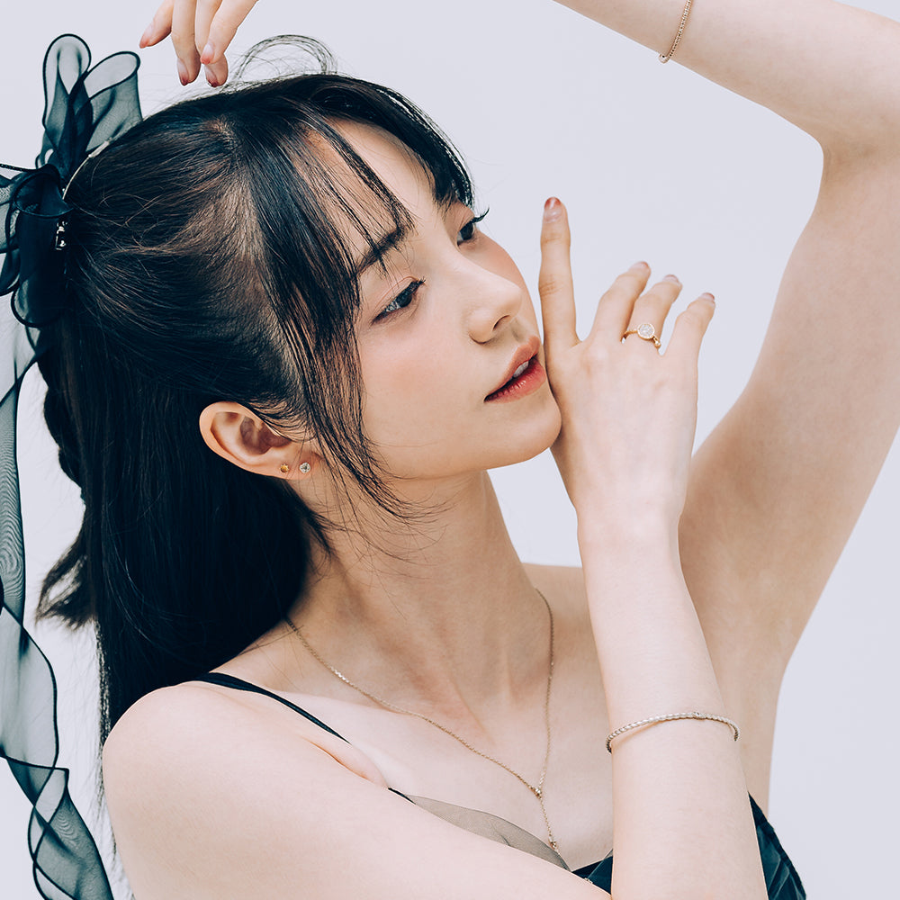 gold diamond wedding charm Dangle Ring vintage handmade korea ring 14k 18k