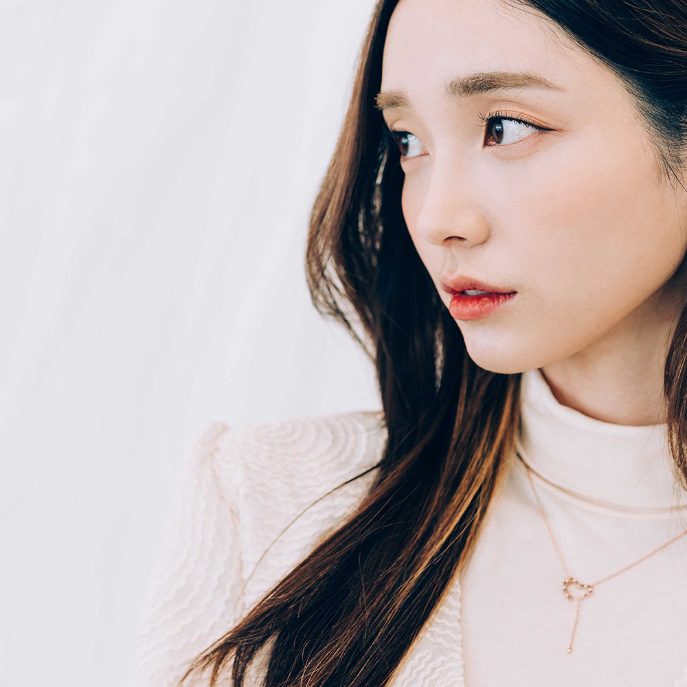 heart gold necklace 14K 18K drop chain daiy wear jewellery jewelry