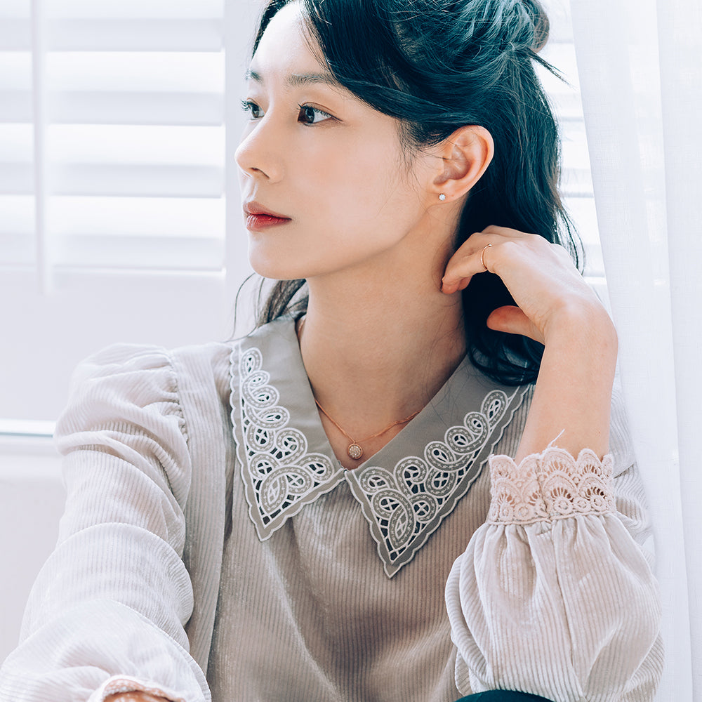 14k 18k grey rough diamond A+++ wedding propose necklace