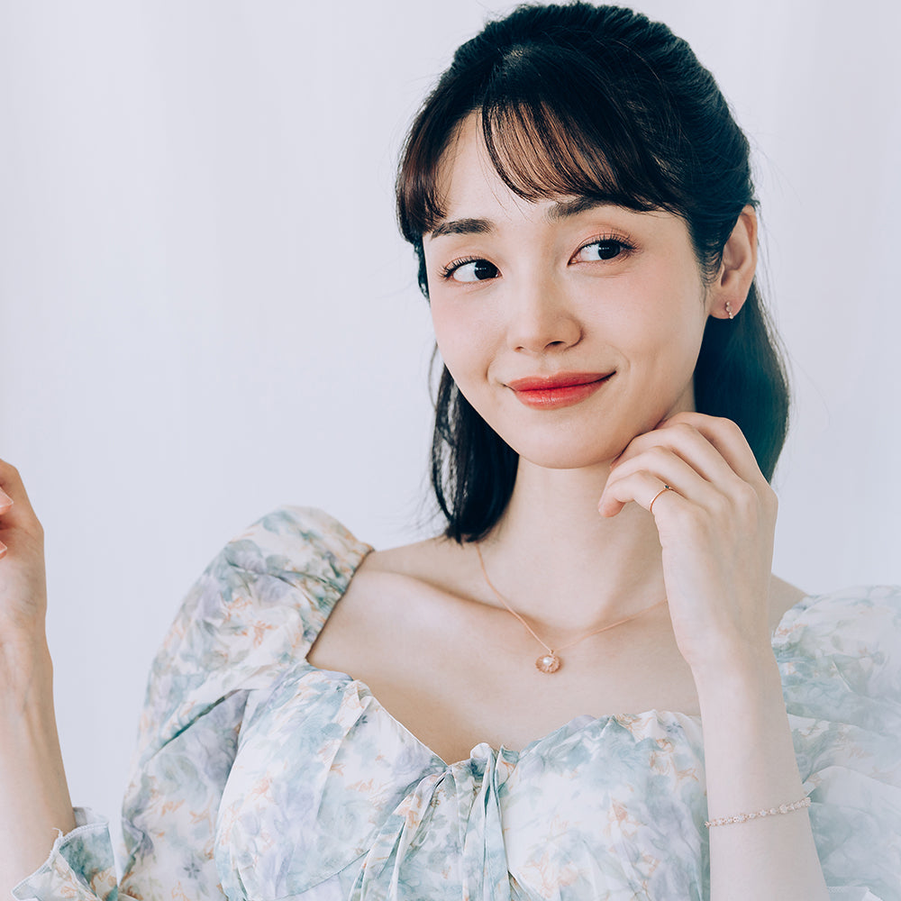 freshwater cultured pearl 5mm shell gold 14k 18k necklace