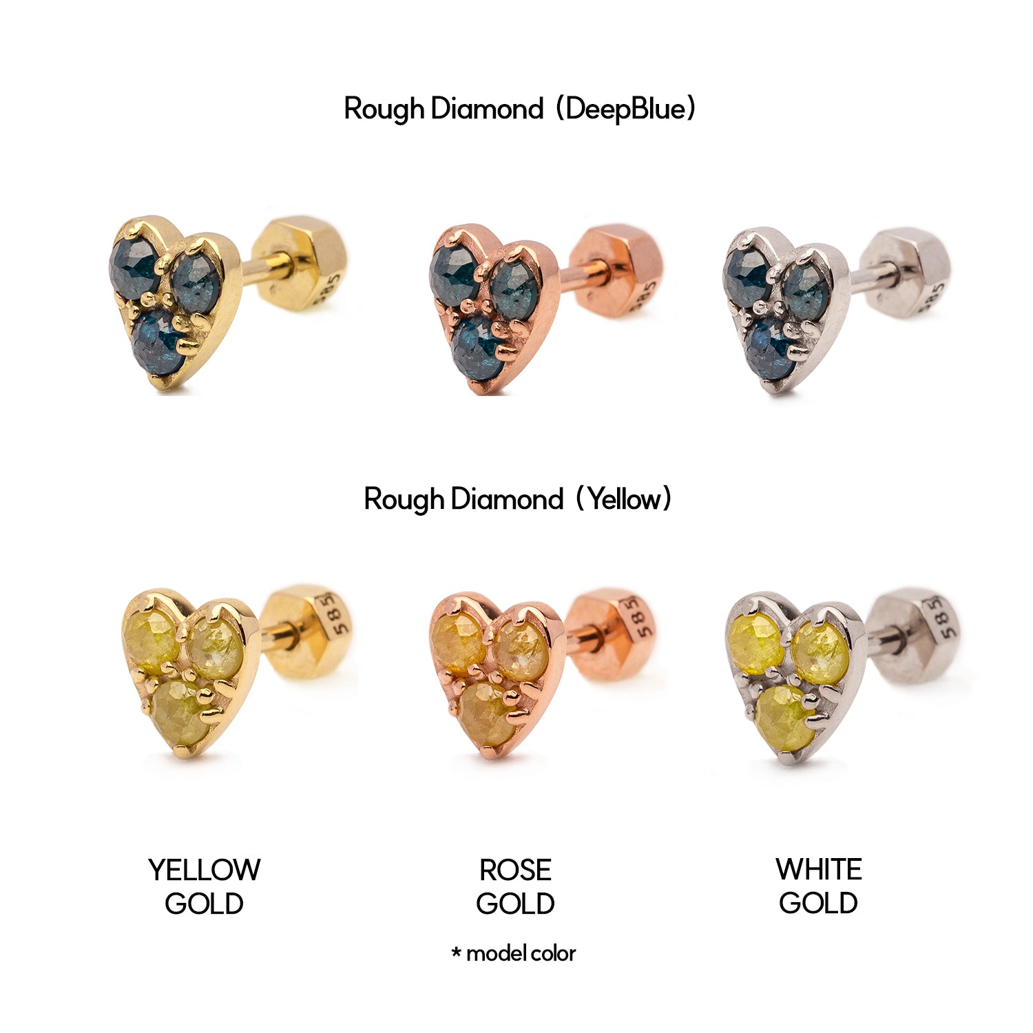 14K gold diamond piercing 18K errings gift girl K jewerllery jewelry