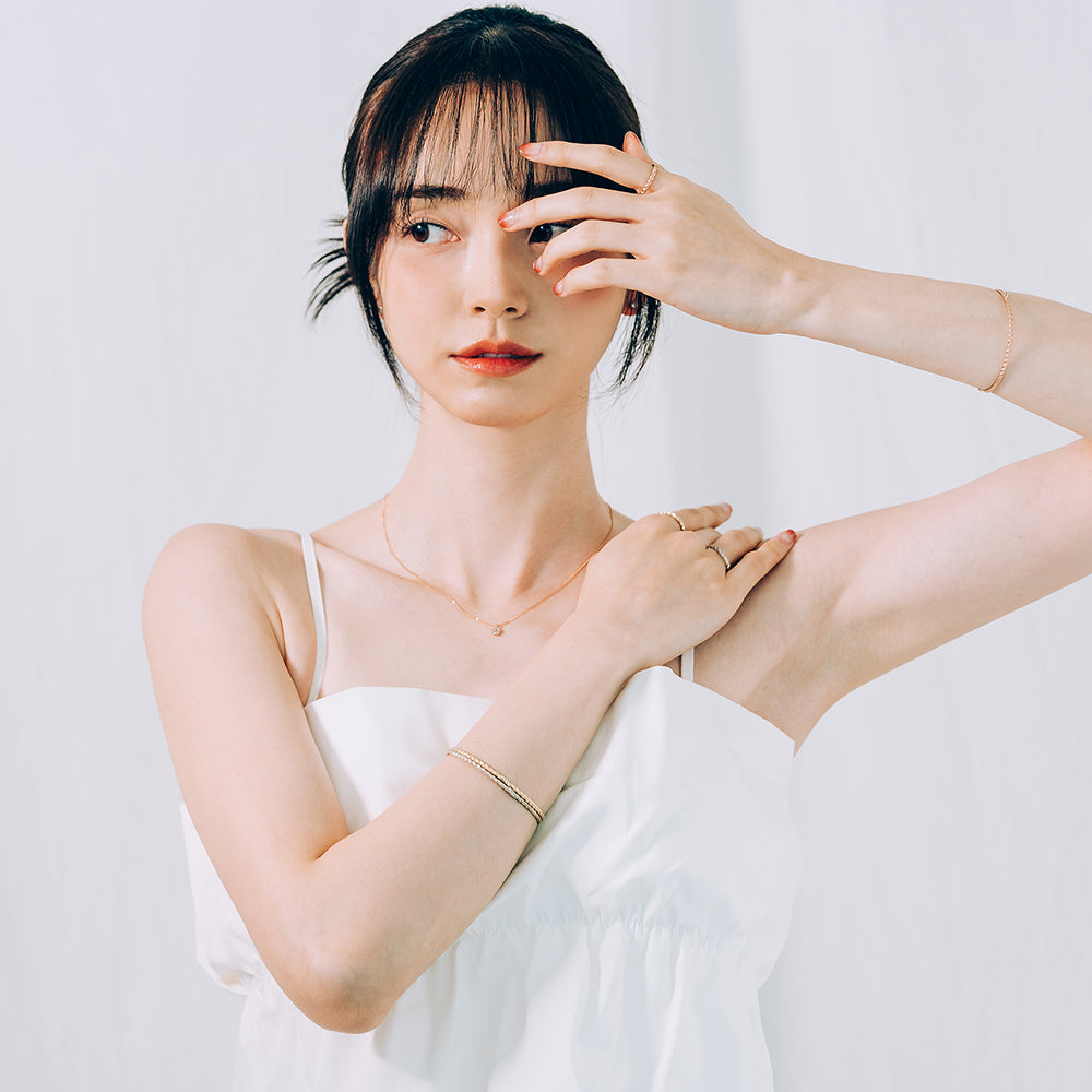 14k 18k Invisible setting diamond A+++ necklacke K jewerly gift