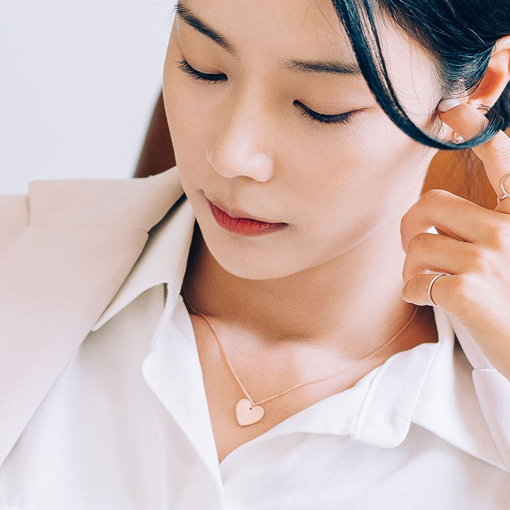 14k 18k simple daily gold necklace design handmade K jewerly jewerlly