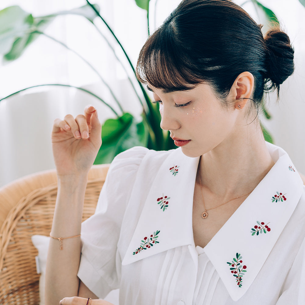 grey rough diamond cognac diamond gift gold necklace 14k 18k