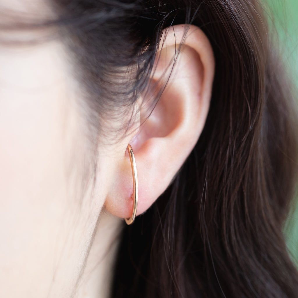 14k 18k gold earcuff 585 750 simple unique earring
