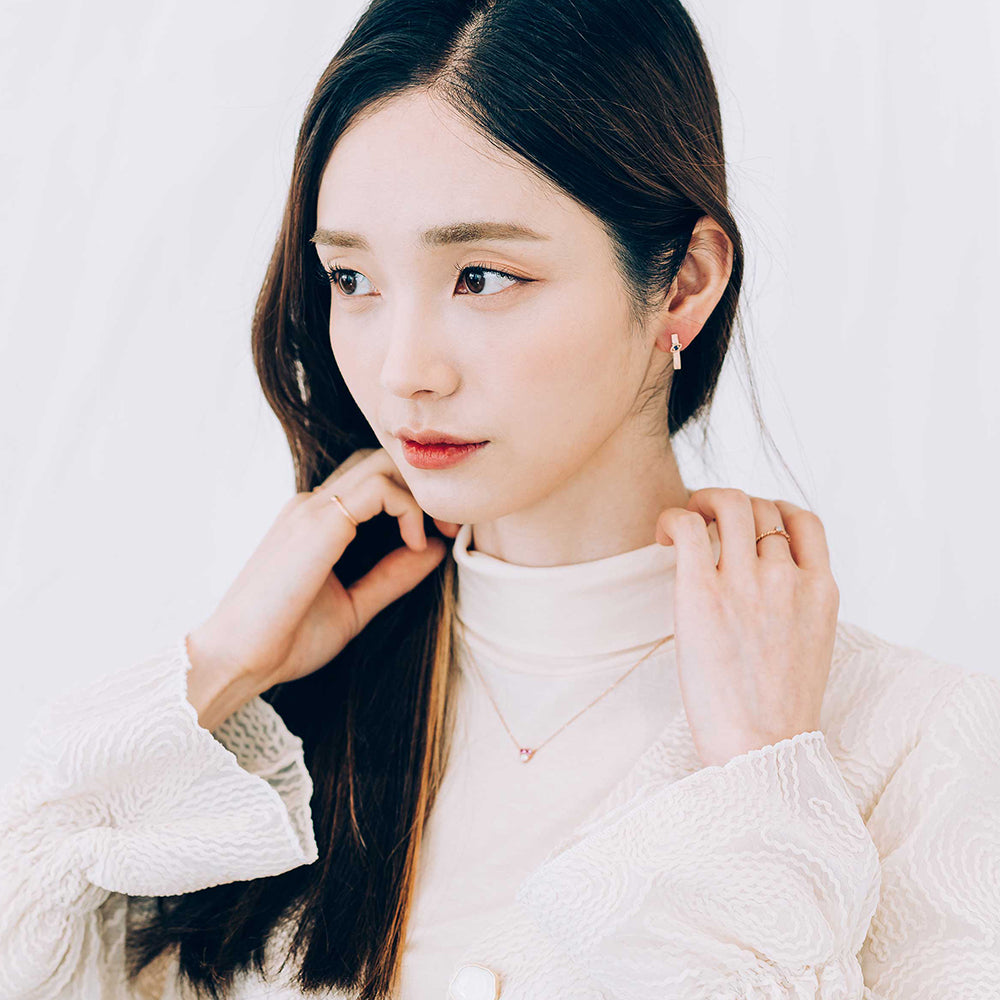 heart stone lovely gold 14k 18k necklace anniversary gift