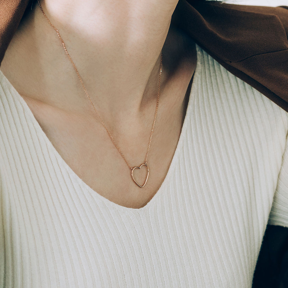 daily necklace GOLD 14k 18k 585 570 office-wear handmand K-jewerly