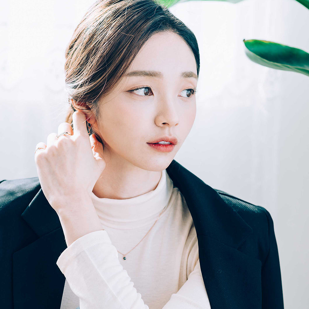 0.2 carat diamond blue rough rose cut dia necklace anniversary gift