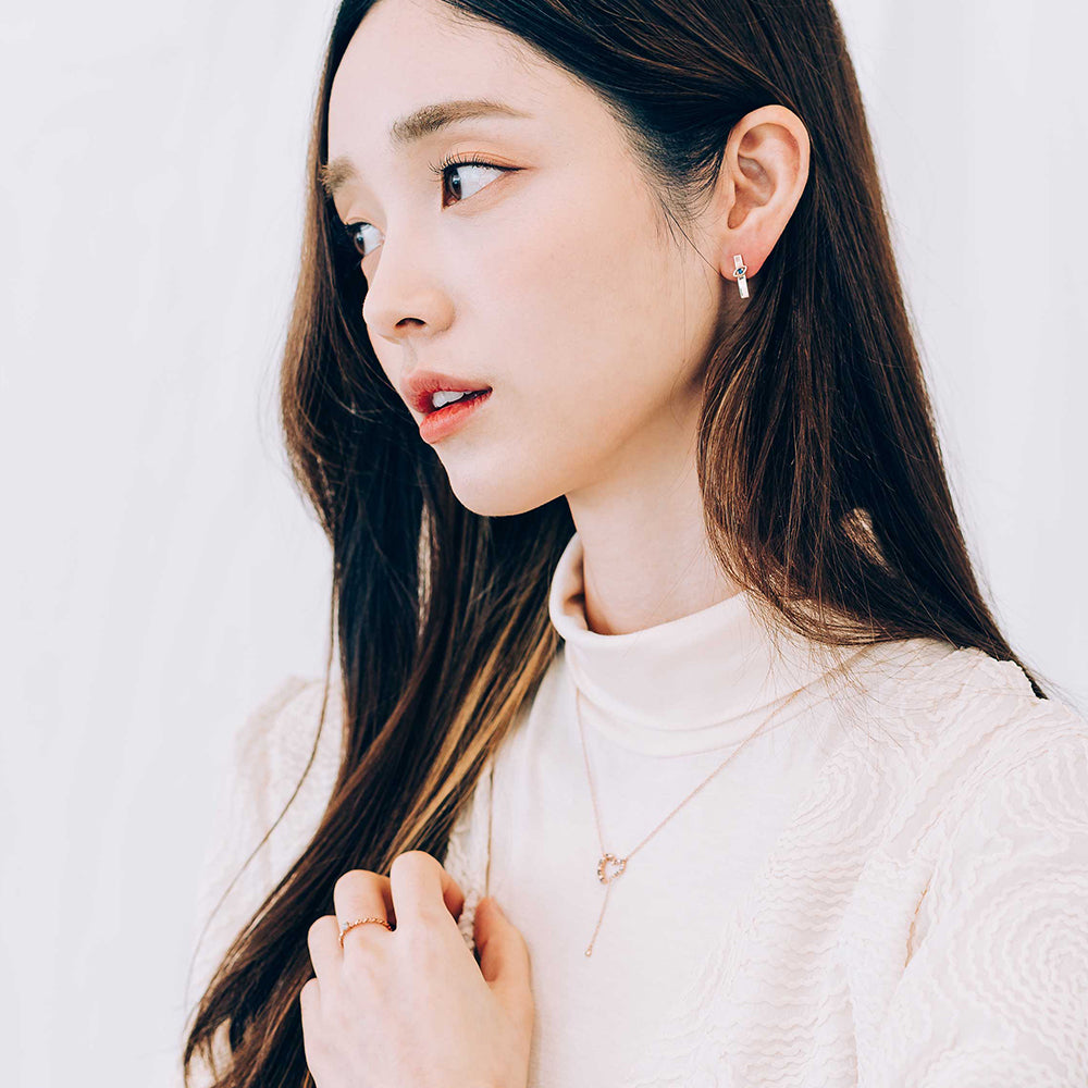 heart gold necklace 14K 18K drop chain daiy wear jewellery jewelry