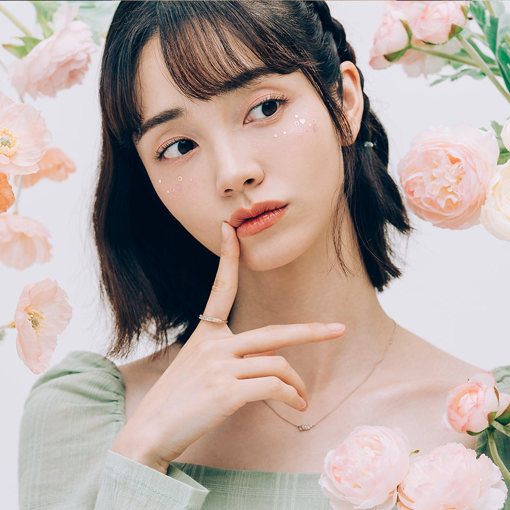 leaf diamond A+++ gold 14K 18K necklace anniversary gift jewellery