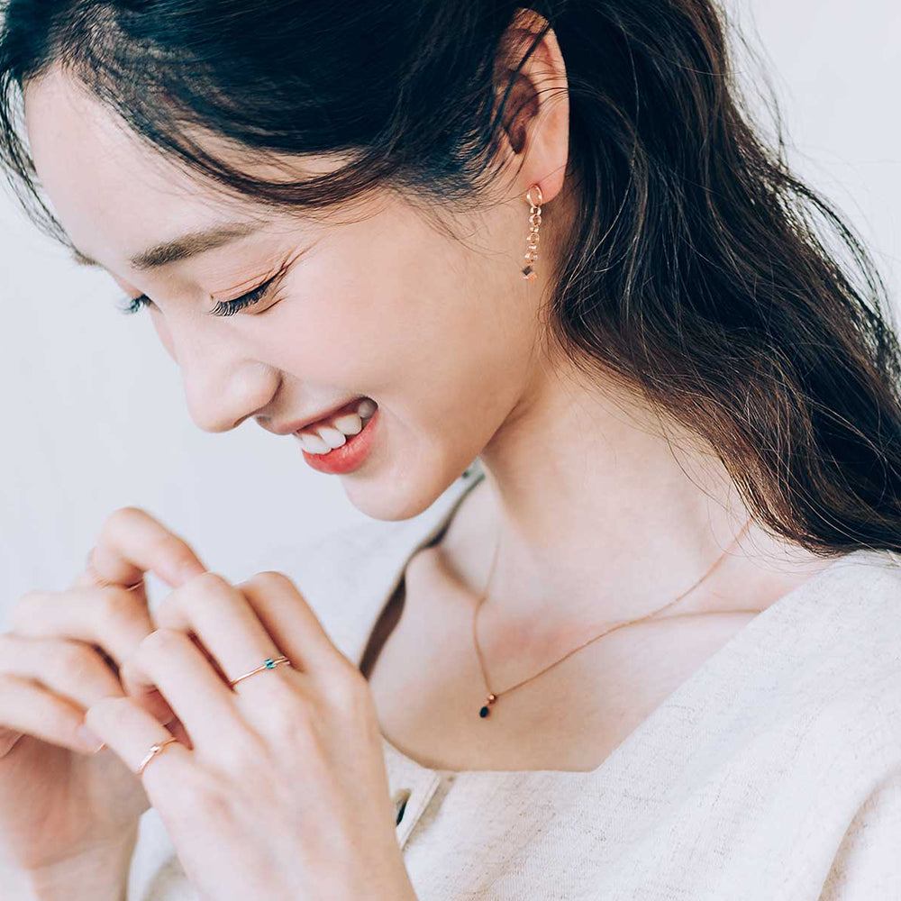 blue diamond A+++ GOLD necklace simple daily wear