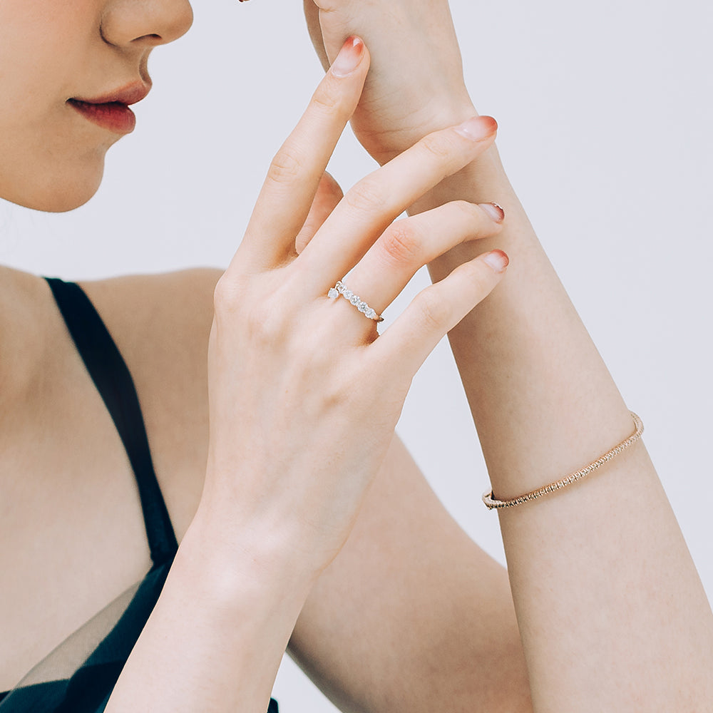 14k 18k Full Eternity diamond A+++ Tennis Bracelet wedding gift