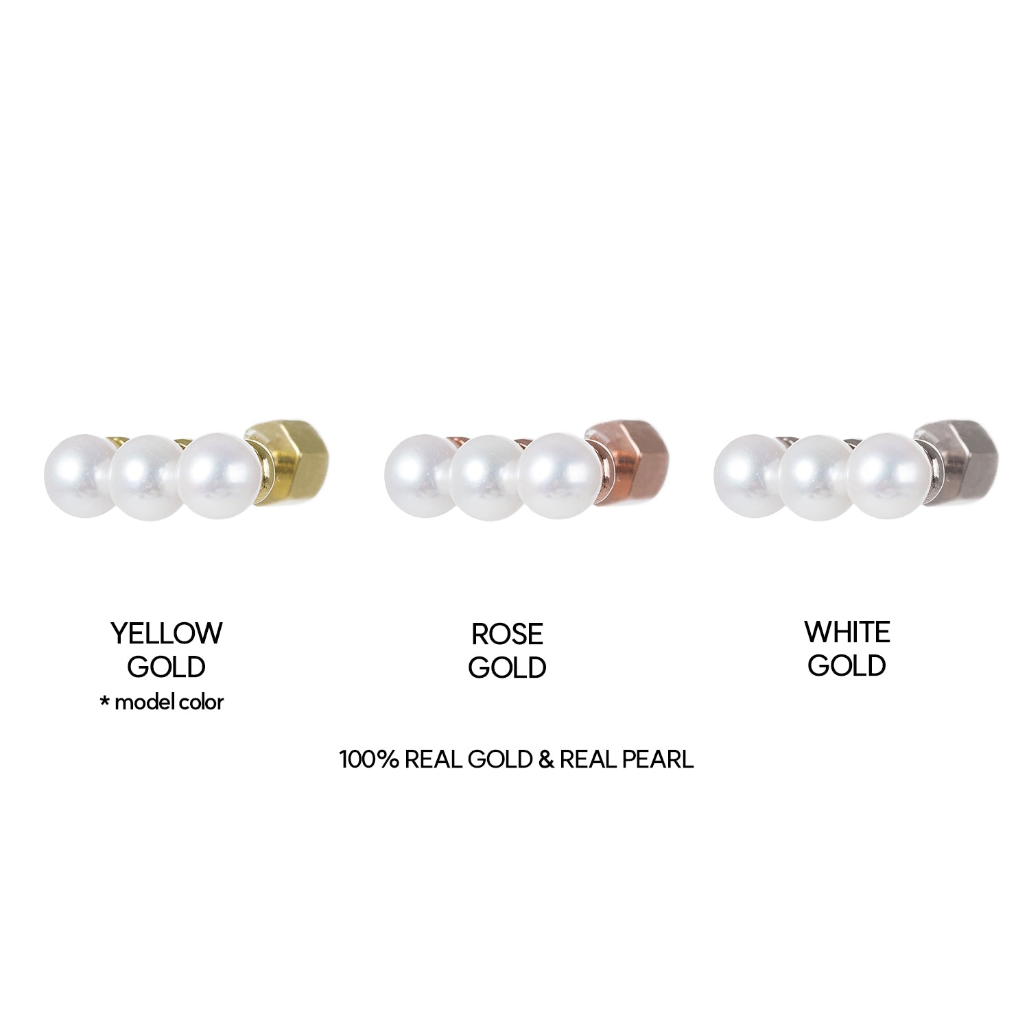 14K gold natural pearl piercing 18K errings gift girl K jewelry