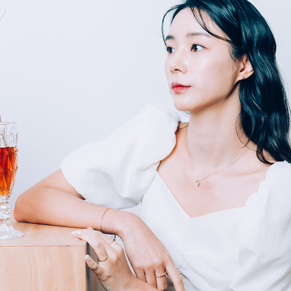 14k 18k fashion daily necklace Q handmade K jewelley