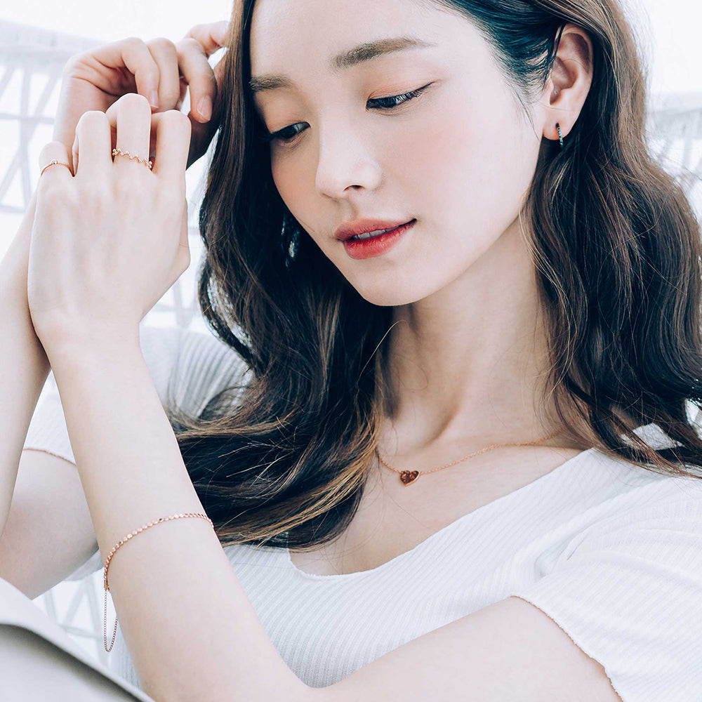 gold heart design necklace lovely gift jewellery jewelry