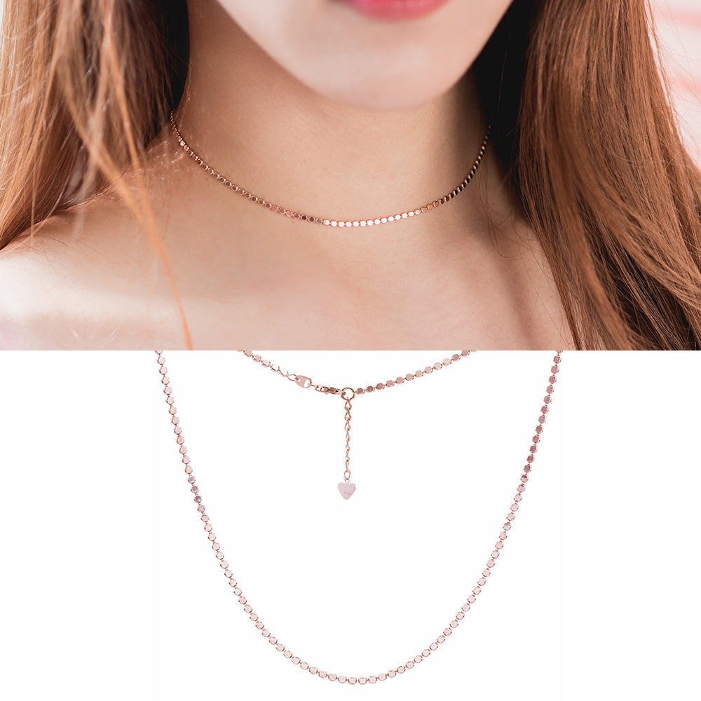 14K 18K bold chocker gold necklace anniversary gift K jwellery