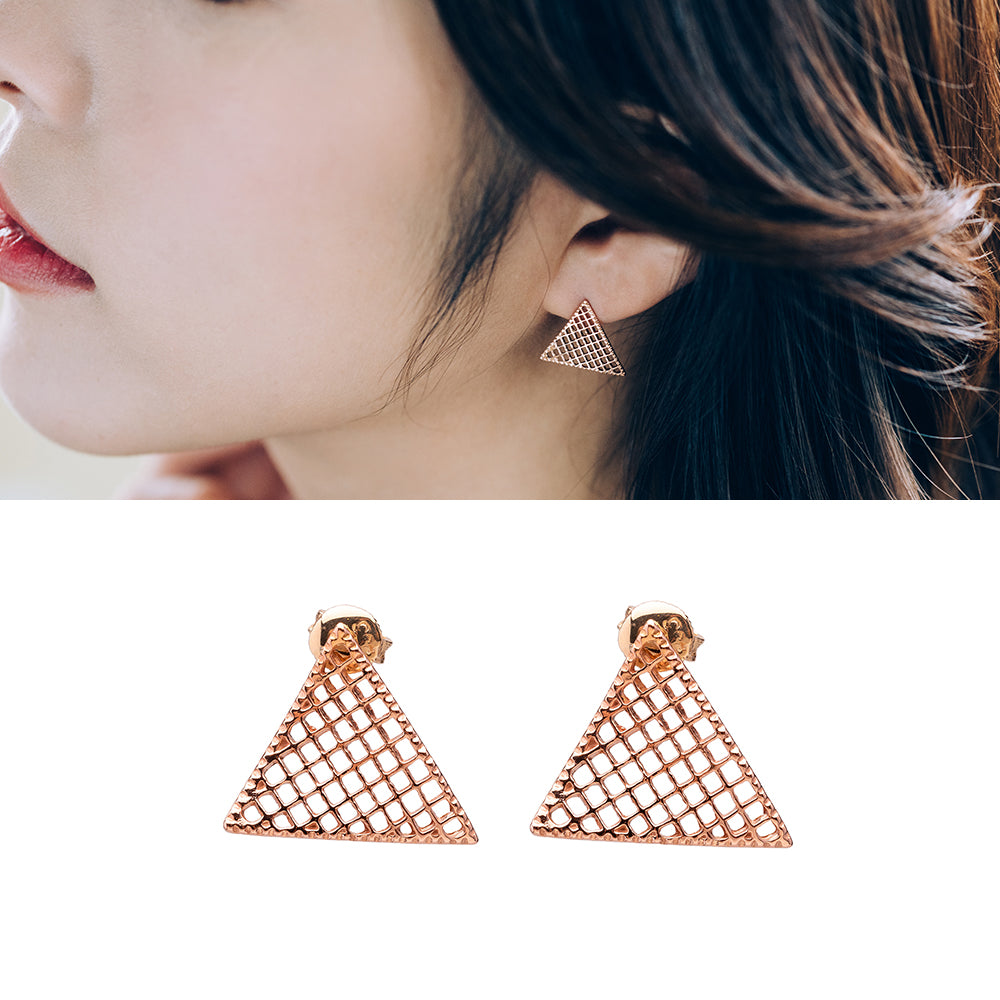 14k gold earring women gift anniversary handmade 18k yellow white rose