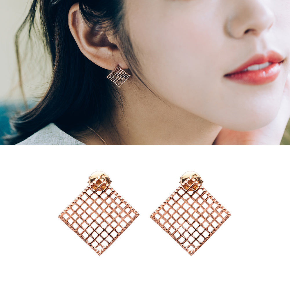 14k gold earring women gift anniversary handmade earring 18k yellow white rose gold