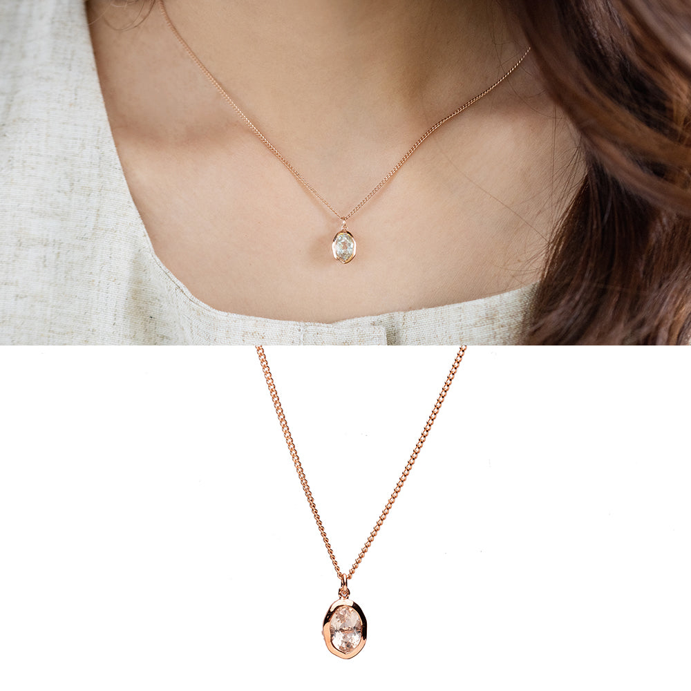 14k 18k green an amethyst A+++ gold necklace chain Kjewellery