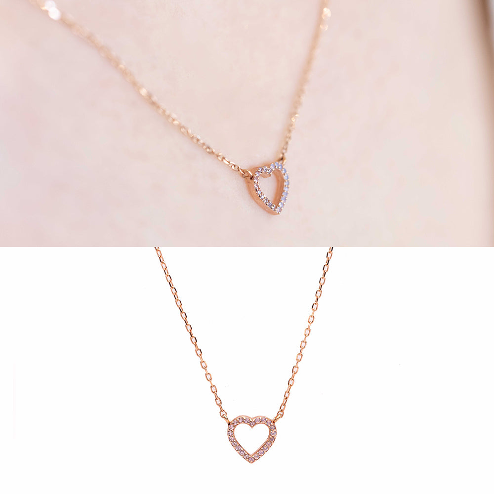 pink stone opal gold necklace 14k 18k lovely anniversary gift