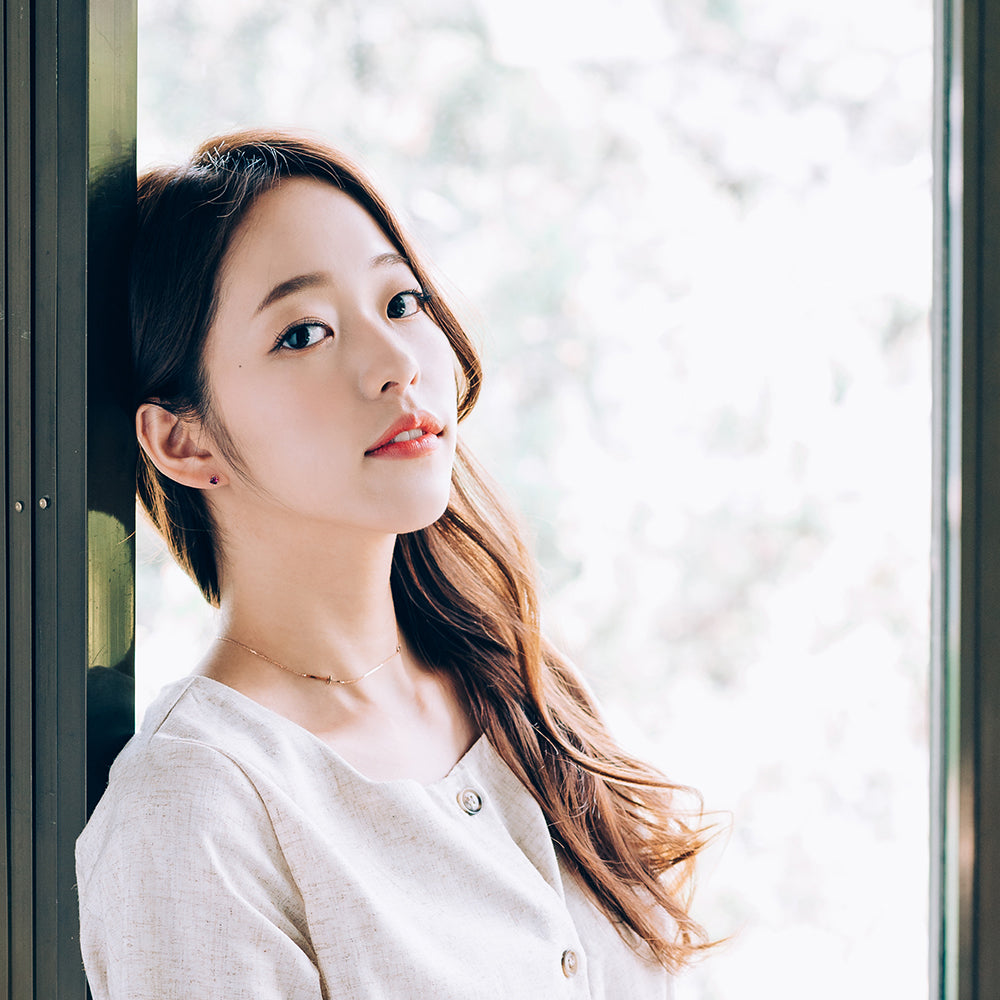 14K 18K Gold Chain Choker Necklace with Cross