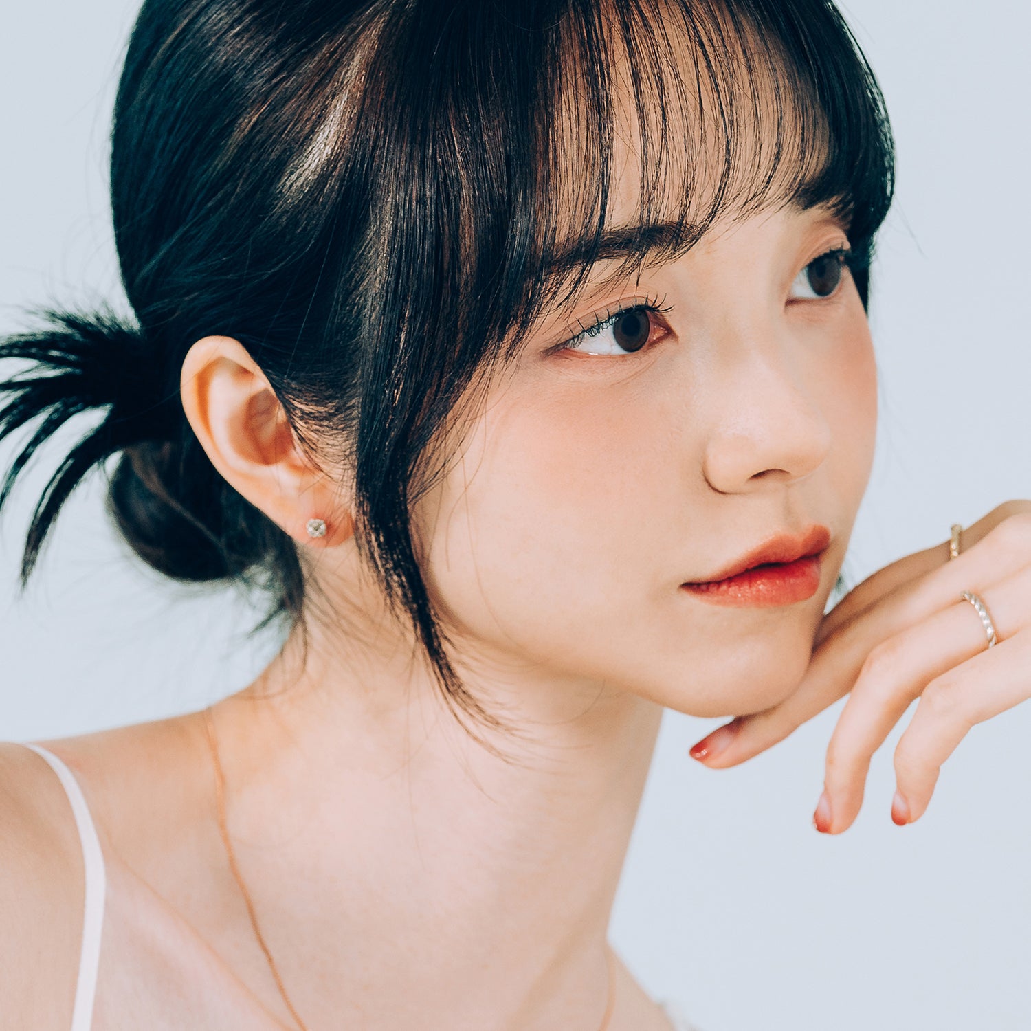 14K 18K gold diamond piercing errings simple classic female gift